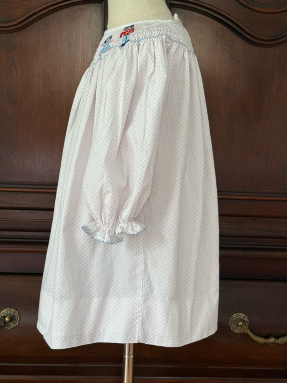 Shrimp & Grits Kids Smocked Nutcracker Ballerina Christmas Dress Girls 3T - Picture 15 of 16